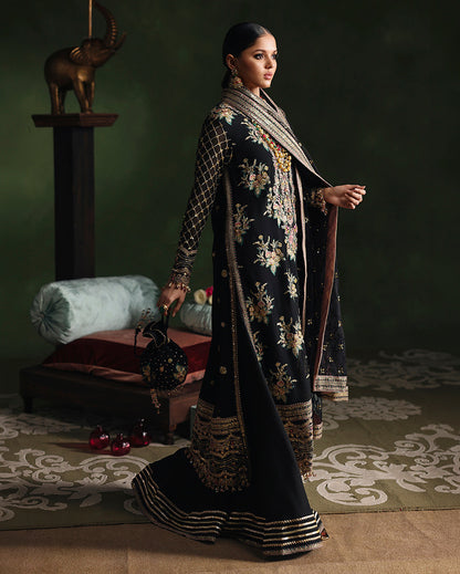 Roheenaz | Royale Eternel Chiffon Edit | Radiant Muse - Formal Dress - available at Maria Faisal in UK and USA.