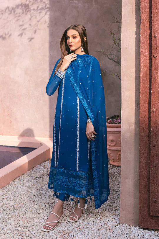 Azure | Embroidered Ensembles 3 Pcs | Radiant Sky