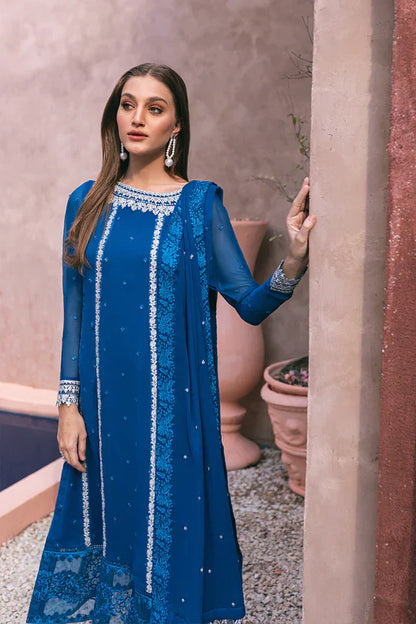 Azure | Embroidered Ensembles 3 Pcs | Radiant Sky - Formal 