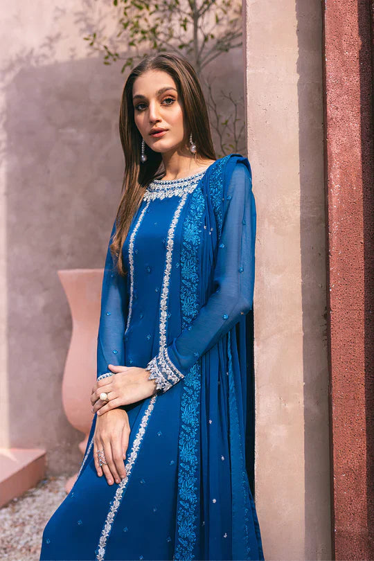 Azure | Embroidered Ensembles 3 Pcs | Radiant Sky - Formal 