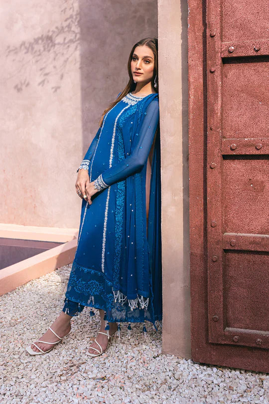 Azure | Embroidered Ensembles 3 Pcs | Radiant Sky - Formal 