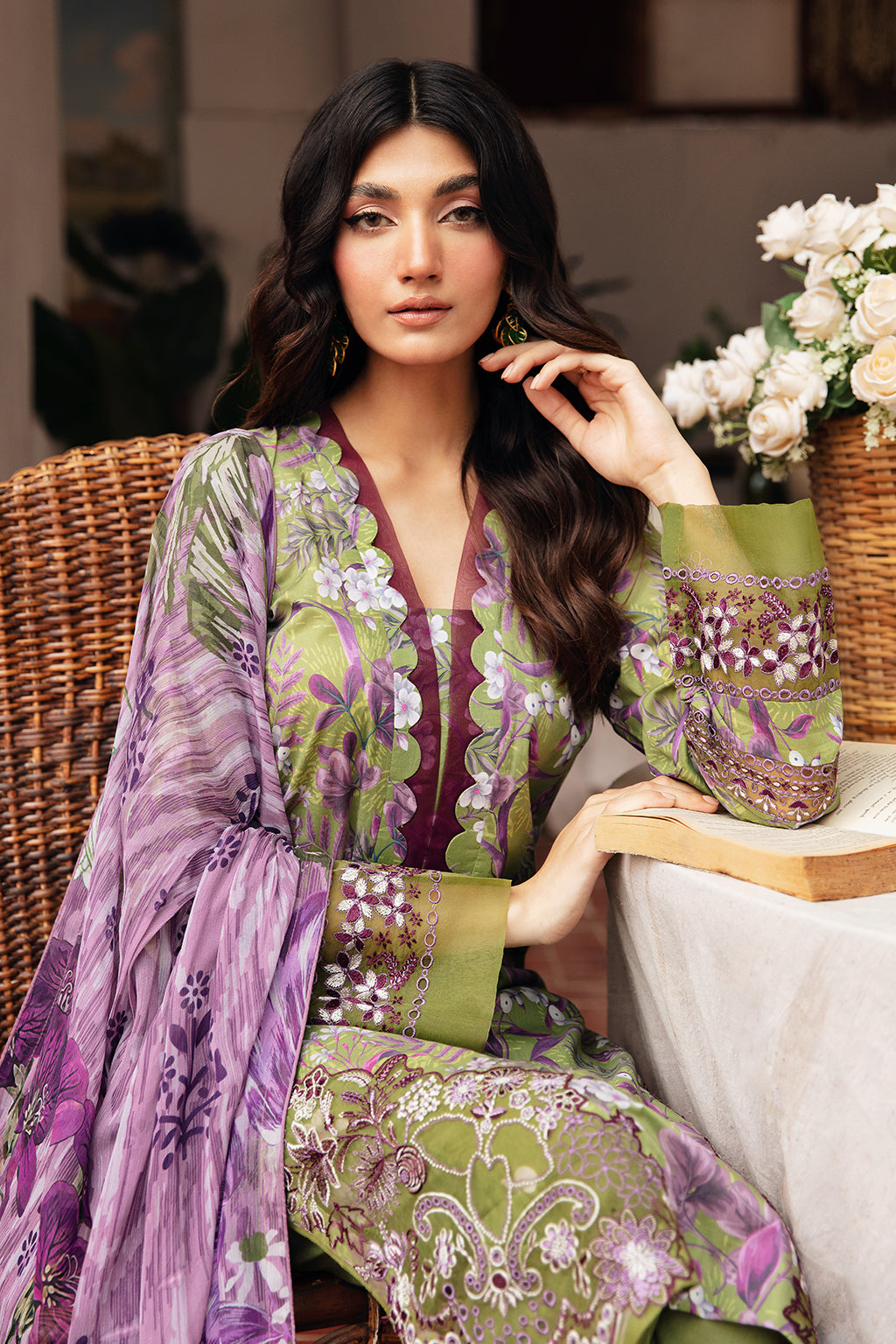Ramsha | Rangrez Lawn Collection | N-410 - Ladies Clothes - Maria Faisal