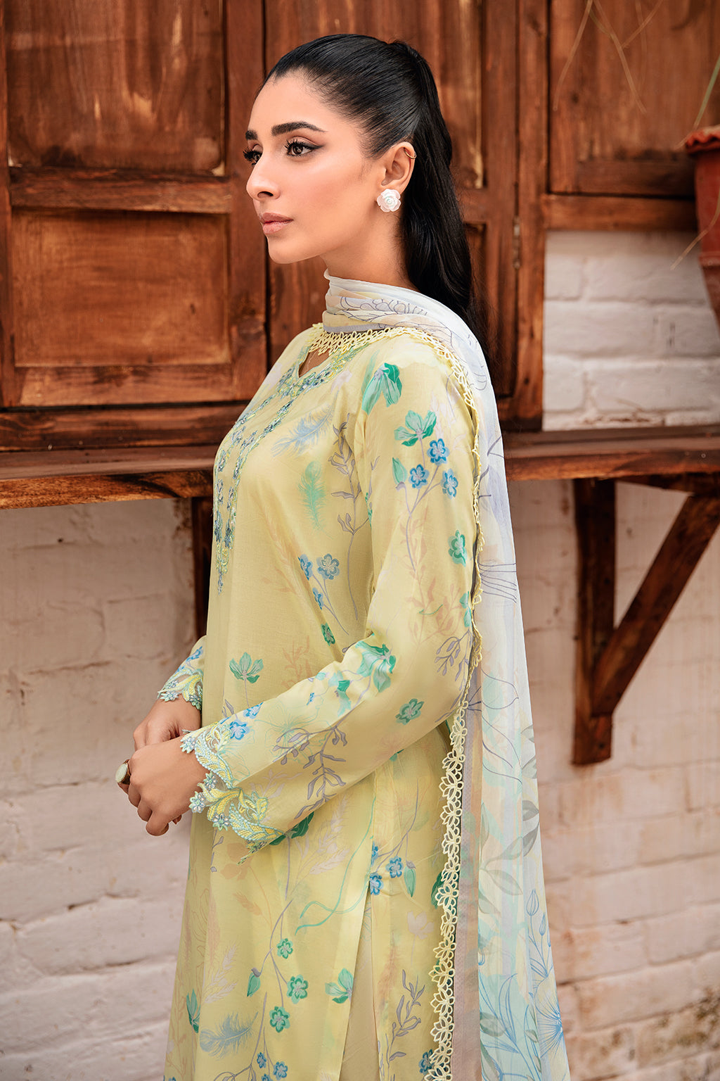 Ramsha | Rangrez Lawn Collection | N-407 - Ladies Clothes - Maria Faisal