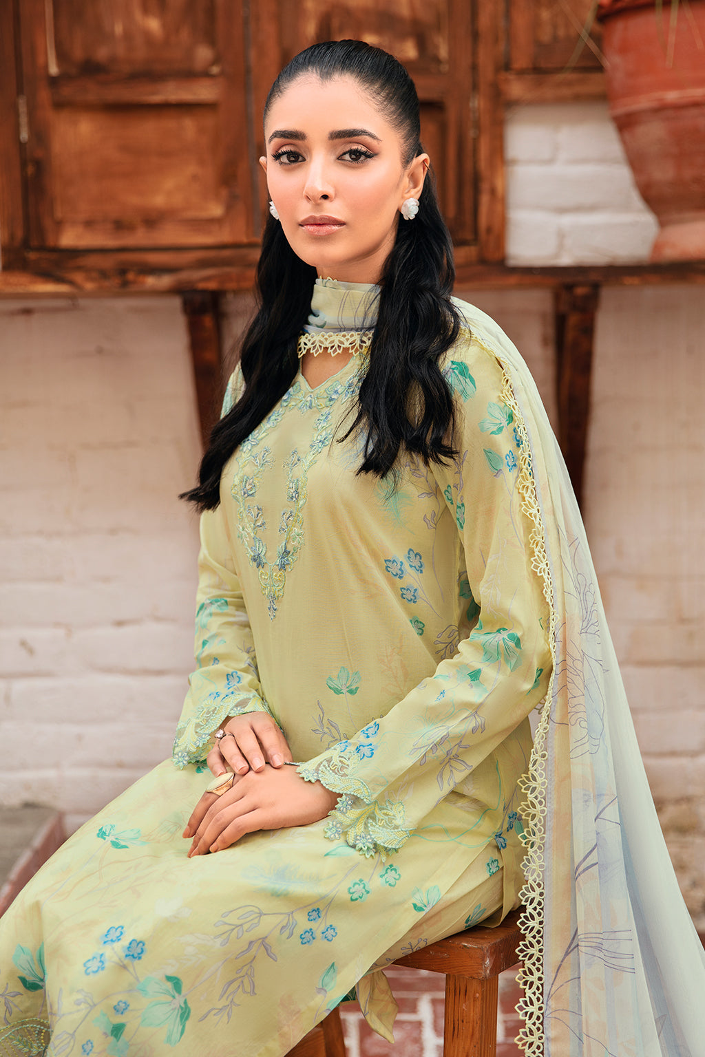 Ramsha | Rangrez Lawn Collection | N-407 - Ladies Clothes - Maria Faisal