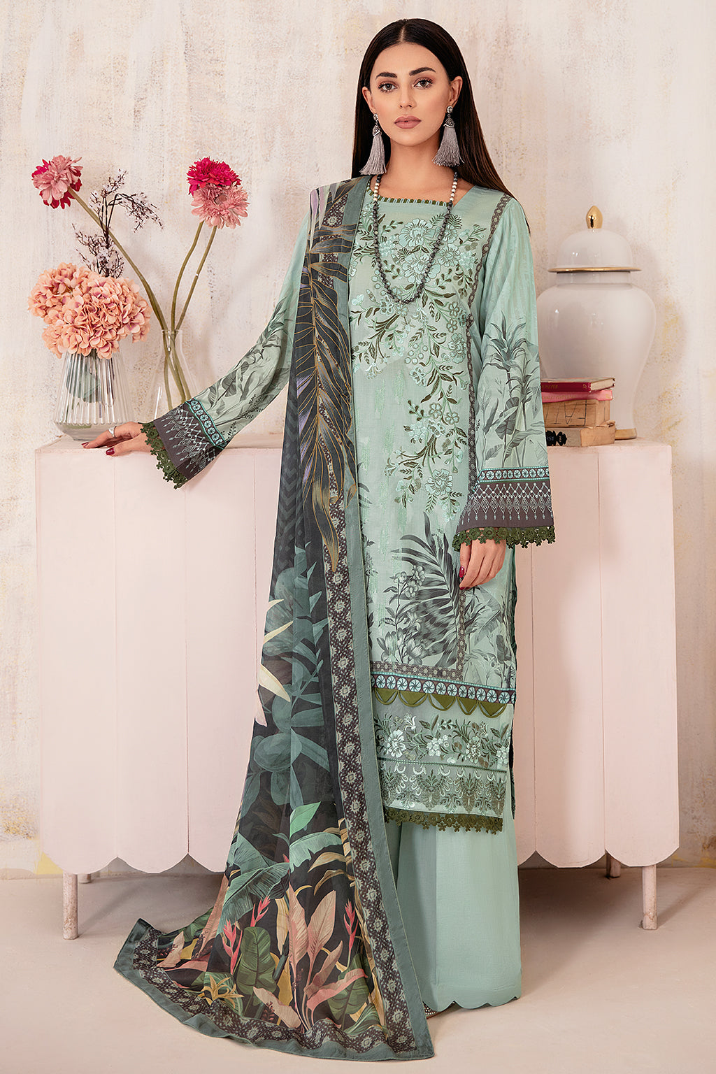 Ramsha | Rangrez Lawn Collection | N-301 - Ladies Clothes - Maria Faisal