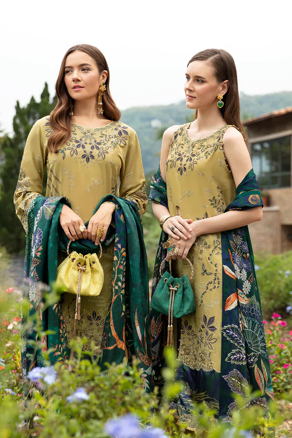 Ramsha | Andaz Collection | OLIVE GREEN - Ladies Clothes - Maria Faisal