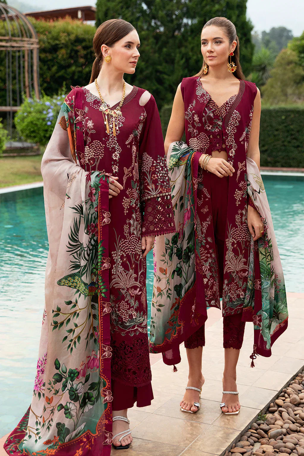 Ramsha | Andaz Collection | CRIMSON GLOW - Ladies Clothes - Maria Faisal