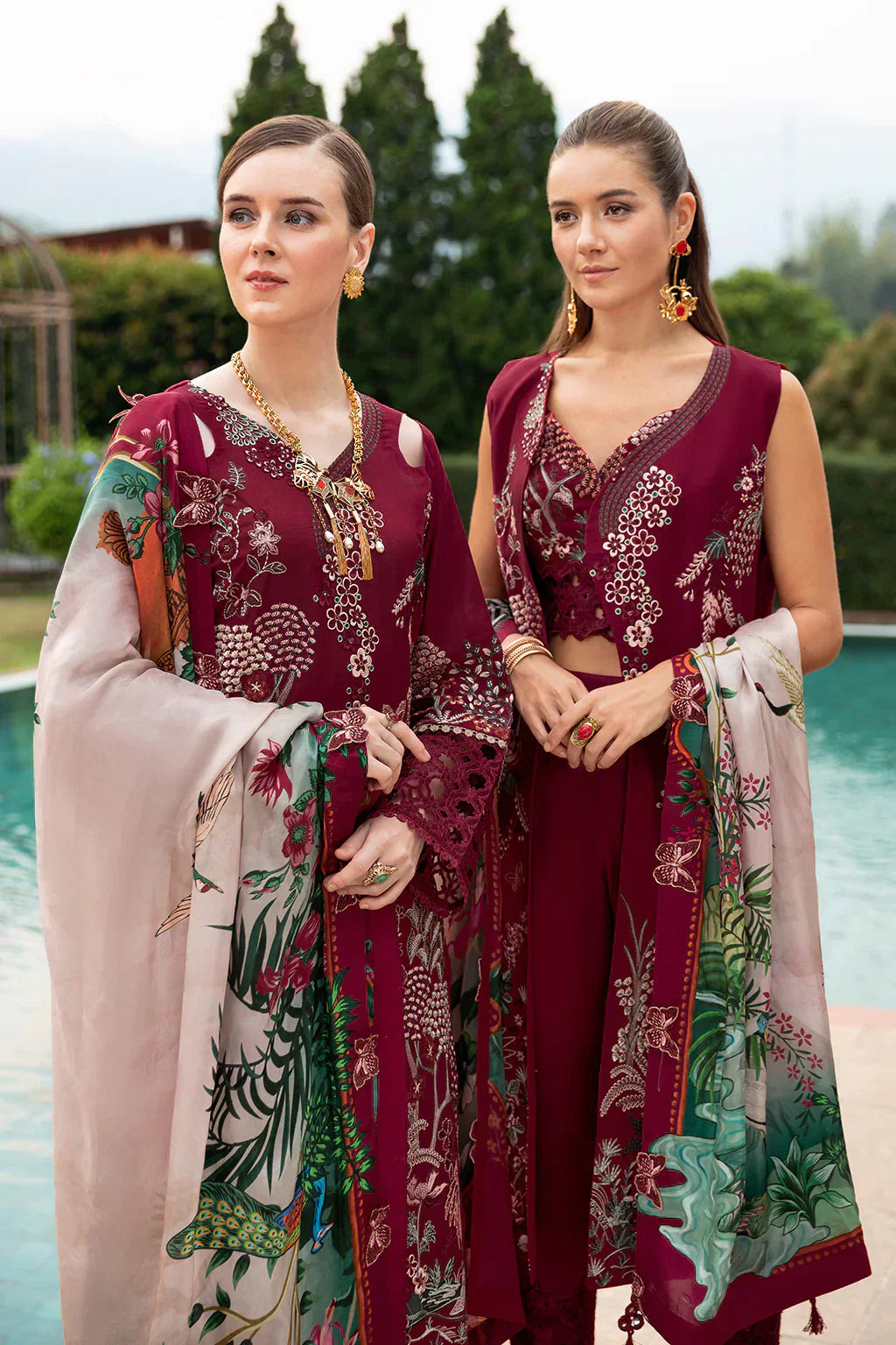 Ramsha | Andaz Collection | CRIMSON GLOW - Ladies Clothes - Maria Faisal
