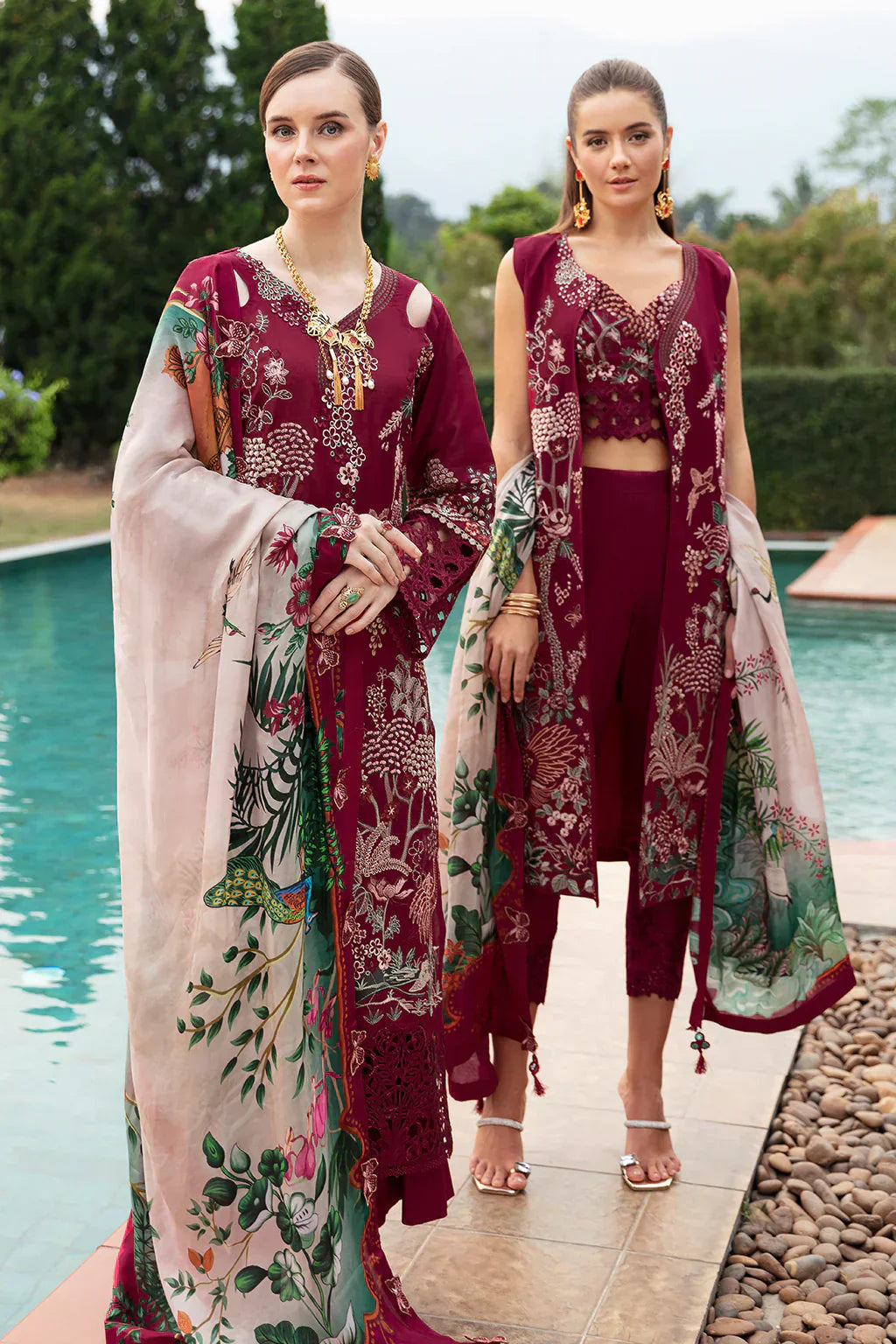 Ramsha | Andaz Collection | CRIMSON GLOW - Ladies Clothes - Maria Faisal