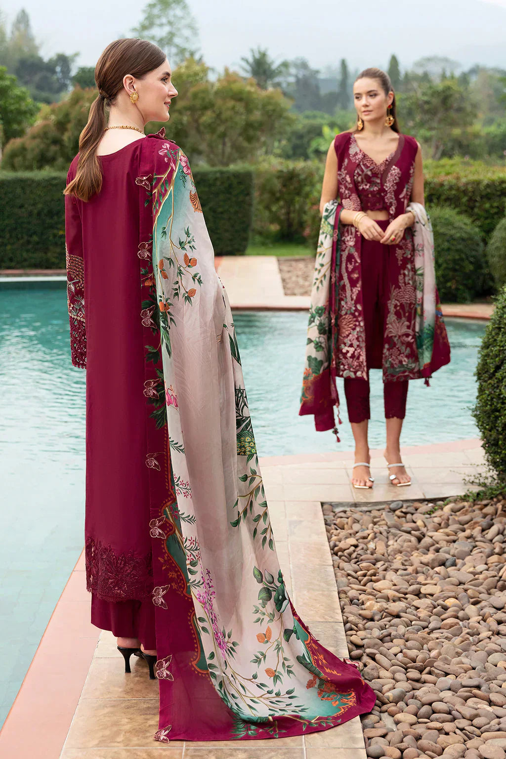 Ramsha | Andaz Collection | CRIMSON GLOW - Ladies Clothes - Maria Faisal