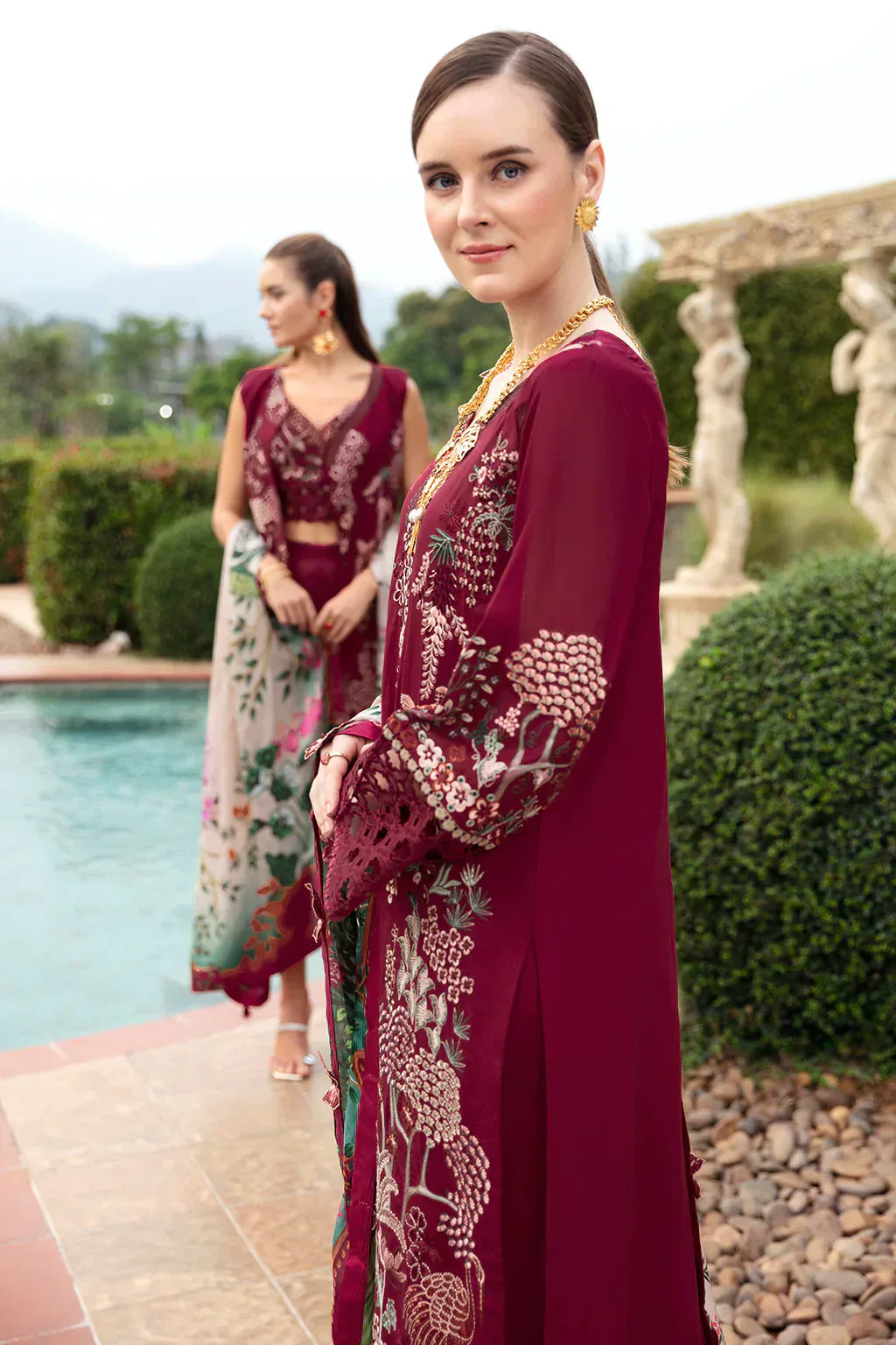 Ramsha | Andaz Collection | CRIMSON GLOW - Ladies Clothes - Maria Faisal