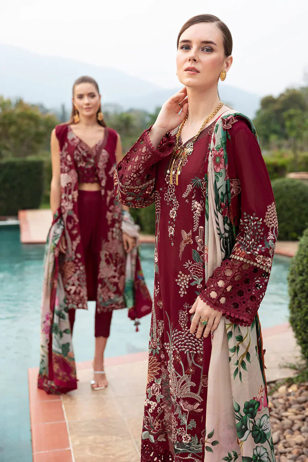 Ramsha | Andaz Collection | CRIMSON GLOW - Ladies Clothes - Maria Faisal