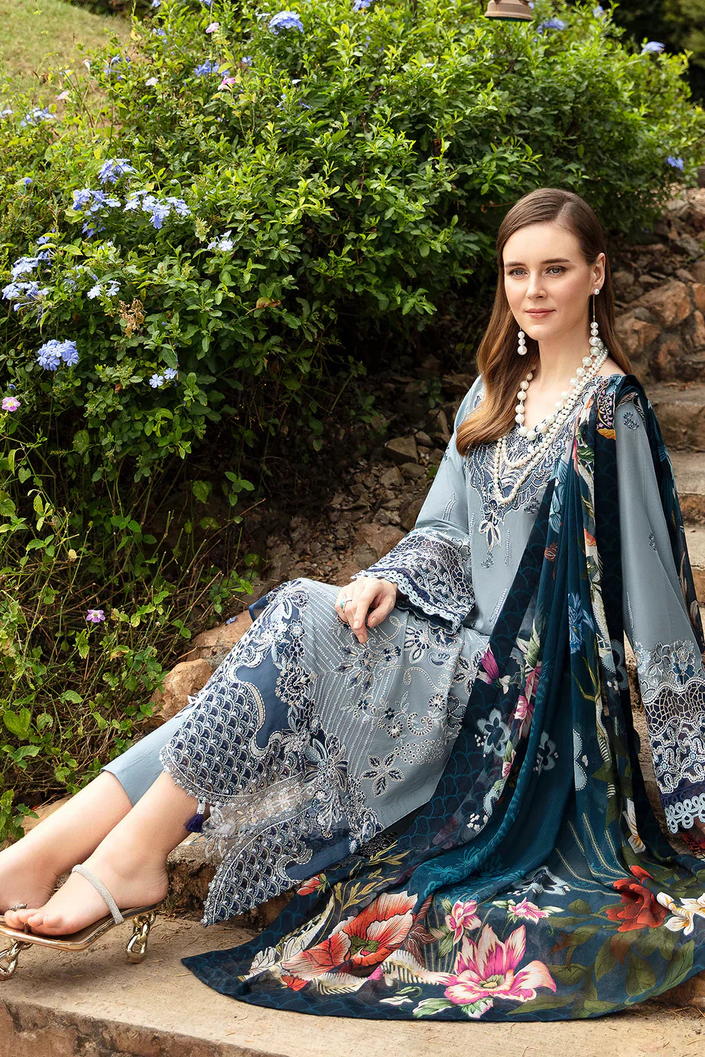 Ramsha | Andaz Collection | ALICE BLUE - Ladies Clothes - Maria Faisal