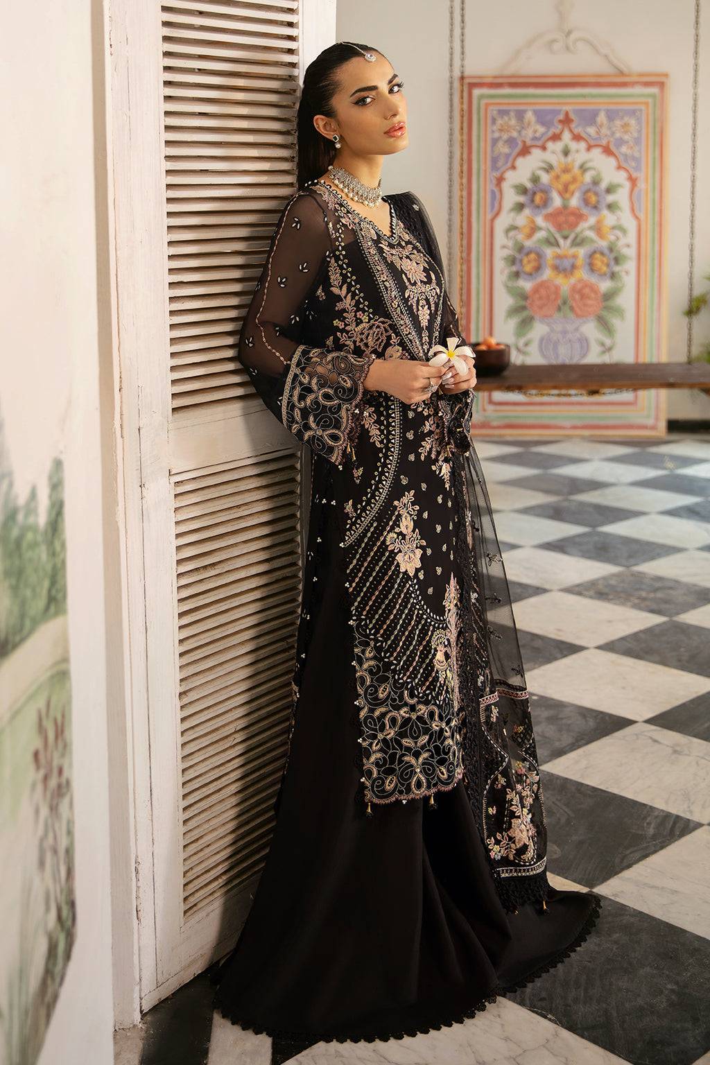 Ramsha | Dastak Luxury Chiffon Collection | Q-106 by Maria Faisal - Registered Vendor of : Ramsha - type : Ladies Clothes - 100% original wedding dresses