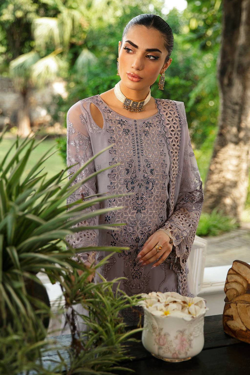 Ramsha | Dastak Luxury Chiffon Collection | Q-104 by Maria Faisal - Registered Vendor of : Ramsha - type : Ladies Clothes - 100% original wedding dresses