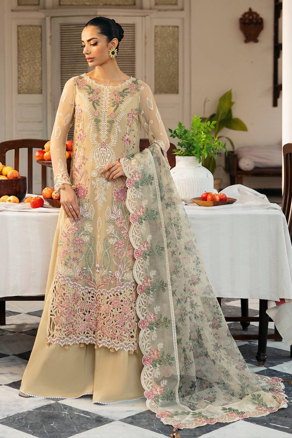 Ramsha | Dastak Luxury Chiffon Collection | Q-105 by Maria Faisal - Registered Vendor of : Ramsha - type : Ladies Clothes - 100% original wedding dresses