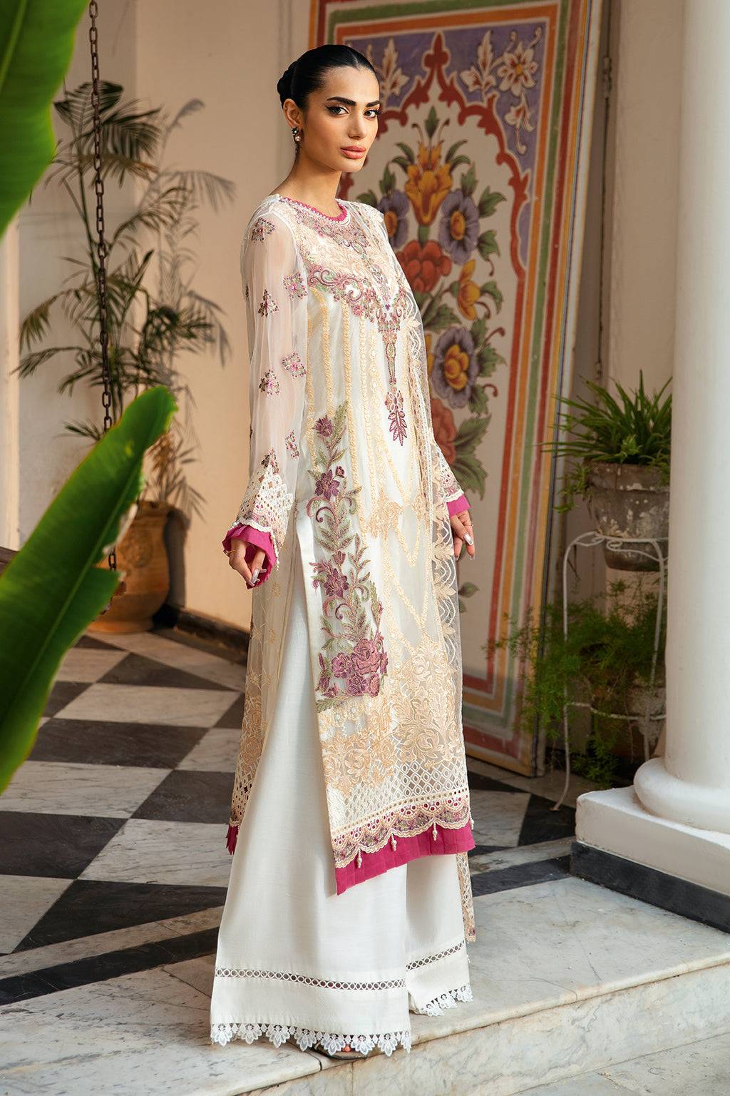 Ramsha | Dastak Luxury Chiffon Collection | Q-107 by Maria Faisal - Registered Vendor of : Ramsha - type : Ladies Clothes - 100% original wedding dresses