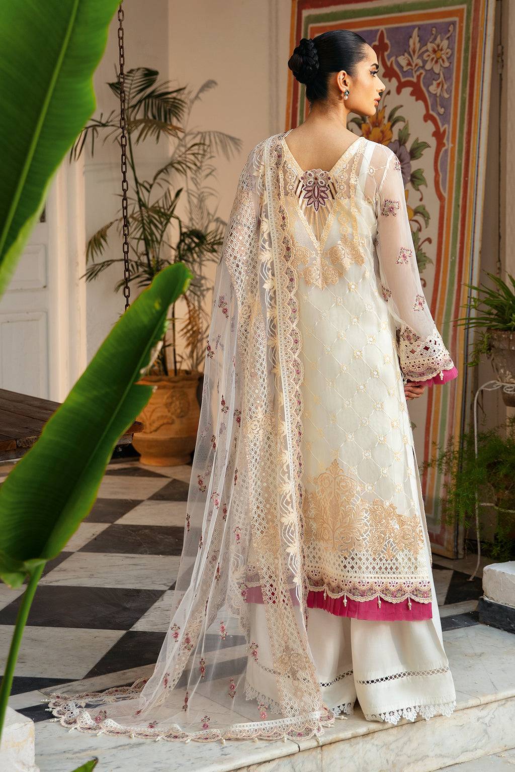 Ramsha | Dastak Luxury Chiffon Collection | Q-107 by Maria Faisal - Registered Vendor of : Ramsha - type : Ladies Clothes - 100% original wedding dresses