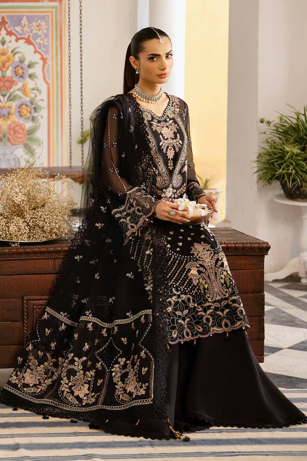 Ramsha | Dastak Luxury Chiffon Collection | Q-106 by Maria Faisal - Registered Vendor of : Ramsha - type : Ladies Clothes - 100% original wedding dresses
