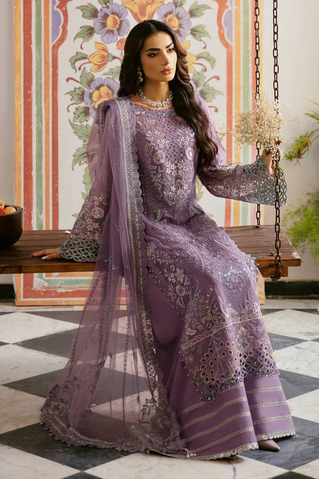 Ramsha | Dastak Luxury Chiffon Collection | Q-108 by Maria Faisal - Registered Vendor of : Ramsha - type : Ladies Clothes - 100% original wedding dresses