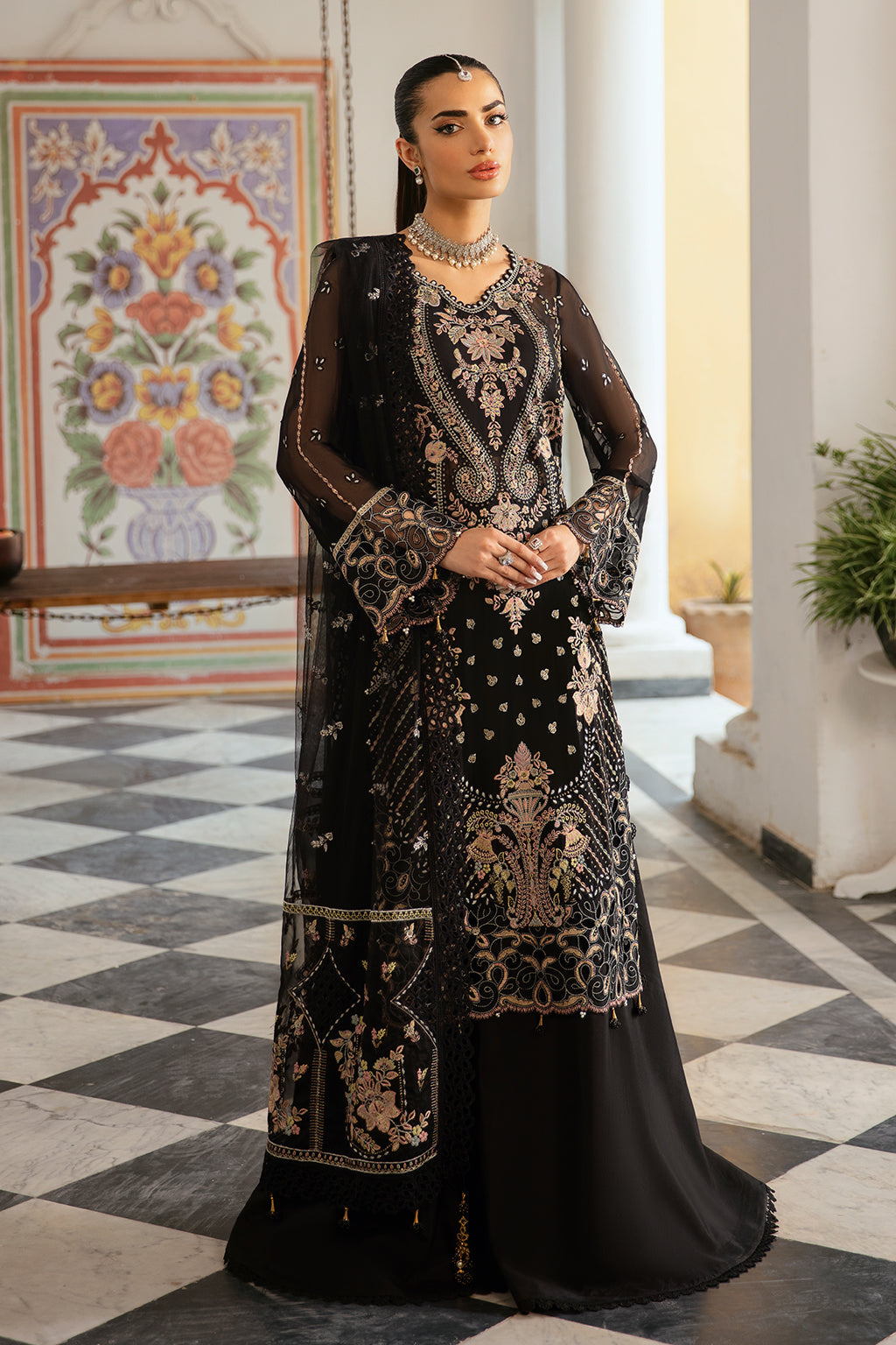 Ramsha | Dastak Luxury Chiffon Collection | Q-106 by Maria Faisal - Registered Vendor of : Ramsha - type : Ladies Clothes - 100% original wedding dresses
