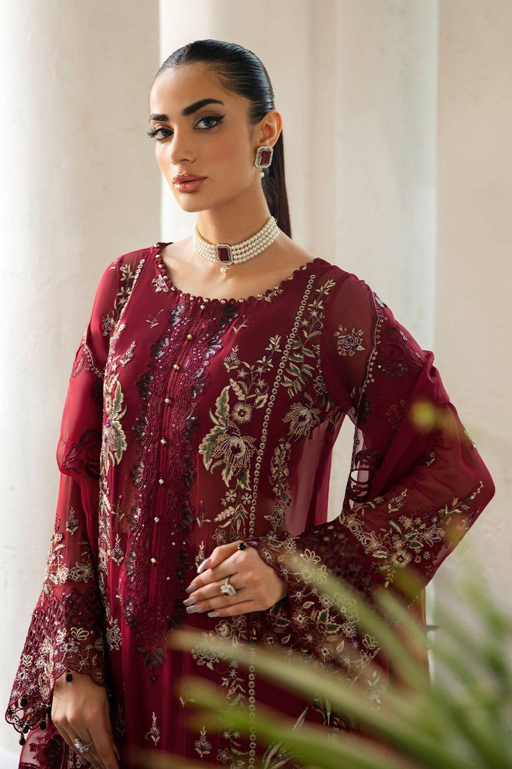 Ramsha | Dastak Luxury Chiffon Collection | Q-103 by Maria Faisal - Registered Vendor of : Ramsha - type : Ladies Clothes - 100% original wedding dresses