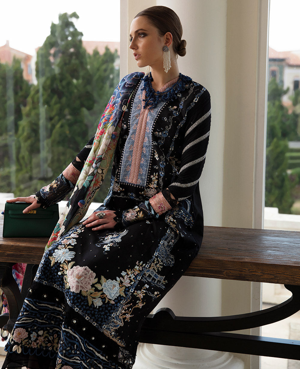 Republic Womenswear | Ilana Eid Luxury Lawn | Mƒƒ‚©line - Waniyas