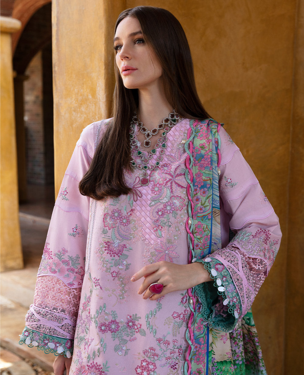 Republic Womenswear | Ilana Eid Luxury Lawn | Aveline - Waniyas