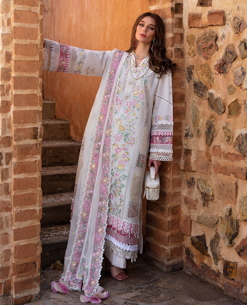 Republic Womenswear | Ilana Eid Luxury Lawn | Reveuse - Waniyas