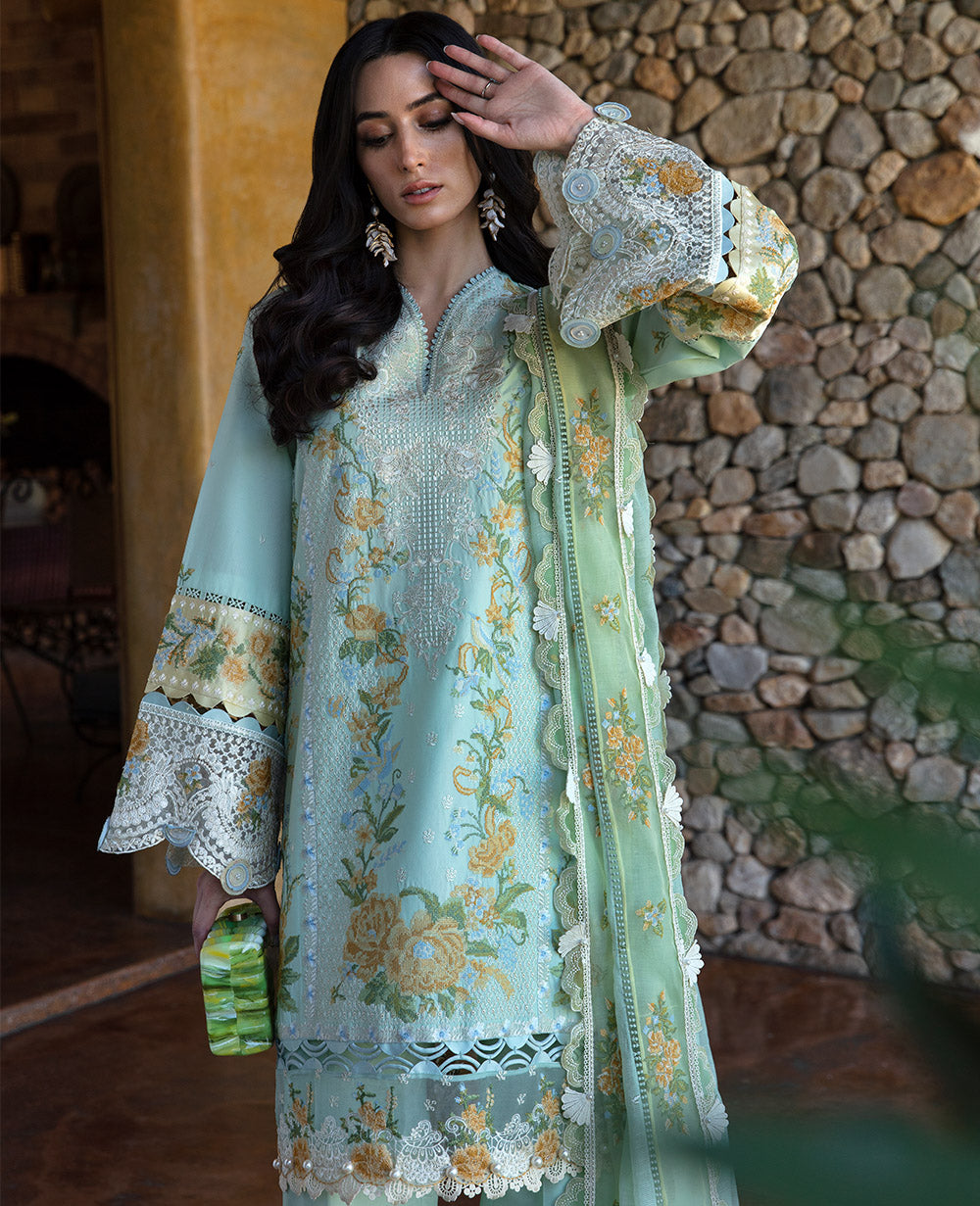 Republic Womenswear | Ilana Eid Luxury Lawn | Elaine - Waniyas