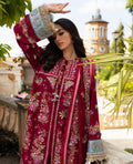 Republic Womenswear | Ilana Eid Luxury Lawn | Rouge - Waniyas