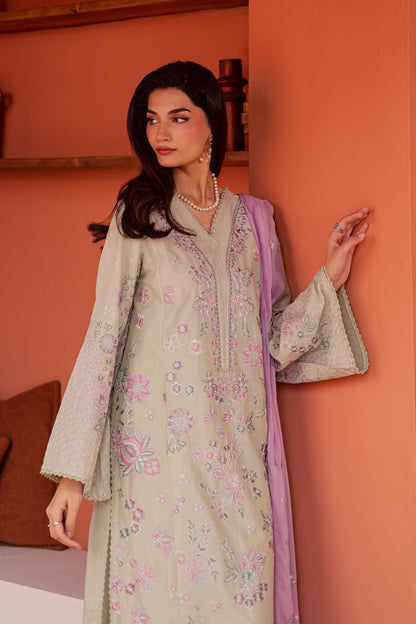 Batik | Festive Eid 26 | Reeya - Luxury Dress - available at Maria Faisal in UK and USA.