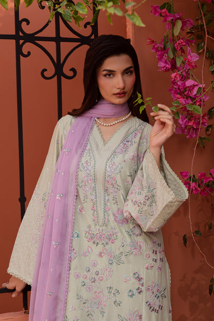 Batik | Festive Eid 26 | Reeya - Luxury Dress - available at Maria Faisal in UK and USA.