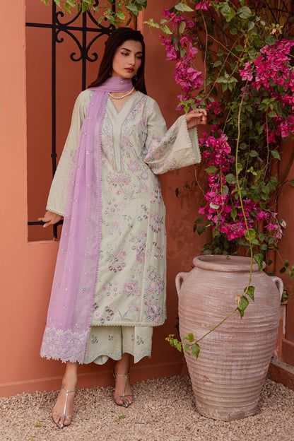 Batik | Festive Eid 26 | Reeya - Luxury Dress - available at Maria Faisal in UK and USA.