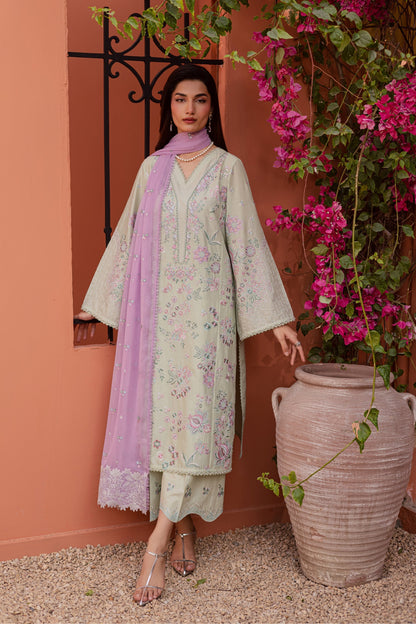 Batik | Festive Eid 26 | Reeya - Luxury Dress - available at Maria Faisal in UK and USA.