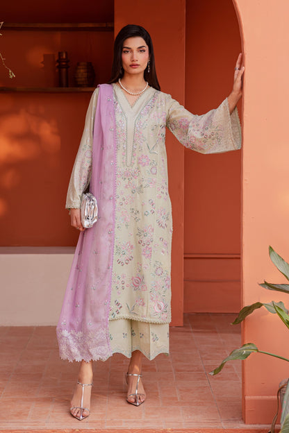 Batik | Festive Eid 26 | Reeya - Luxury Dress - available at Maria Faisal in UK and USA.