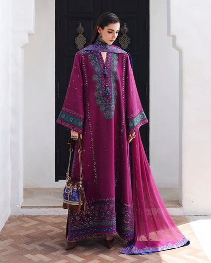 Mushq | Nuvera Rawsilk | Reina Rouge - Luxury Dress - available at Maria Faisal in UK and USA.