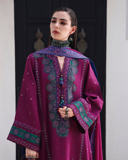 Mushq | Nuvera Rawsilk | Reina Rouge - Luxury Dress - available at Maria Faisal in UK and USA.