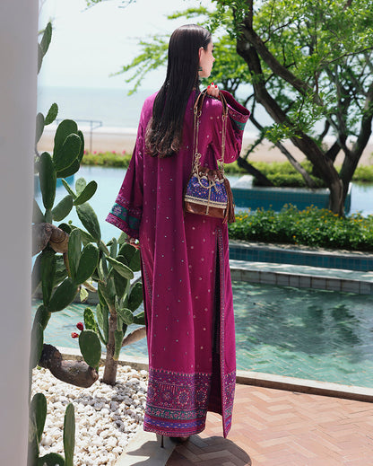 Mushq | Nuvera Rawsilk | Reina Rouge - Luxury Dress - available at Maria Faisal in UK and USA.
