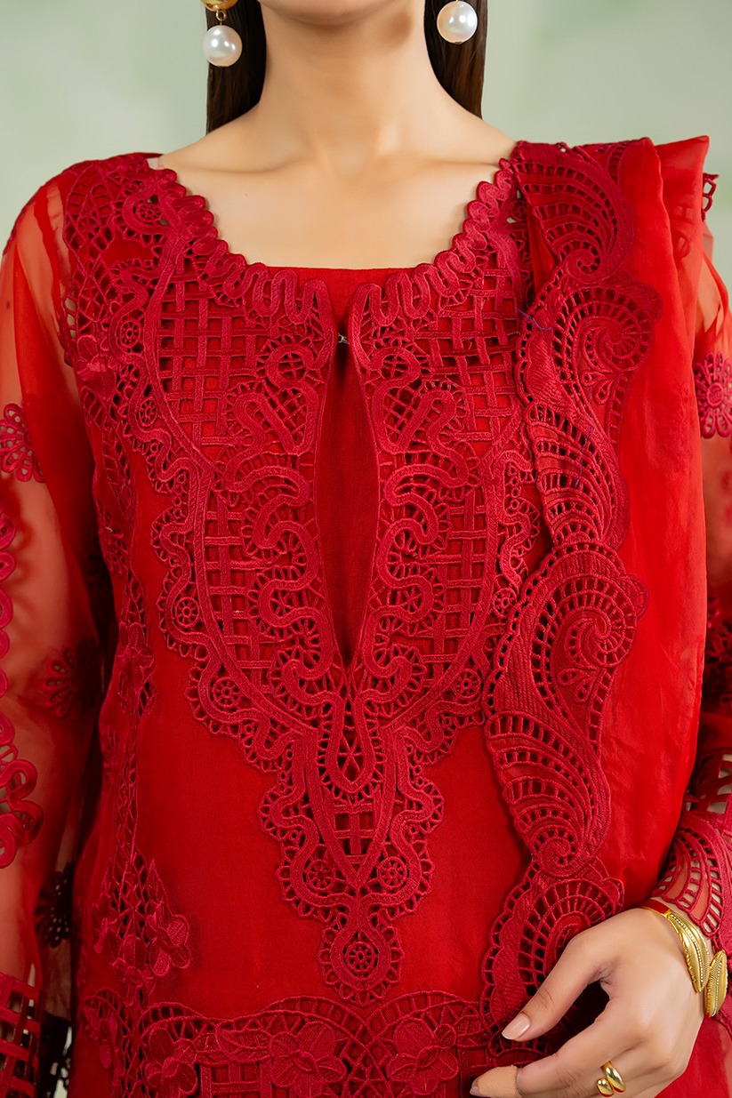 Saad Shaikh | Cutwork 26 | Relle - Luxury Dress - available at Maria Faisal in UK and USA.