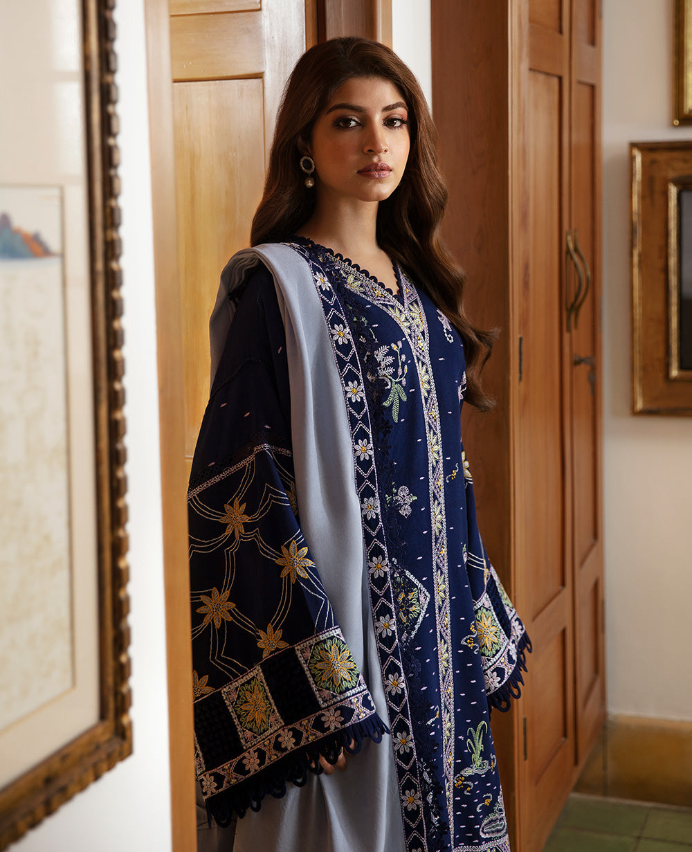 Republic Womenswear | Rosalee Winter 24 |  D1 (Zira) - Ladies Clothes - Maria Faisal