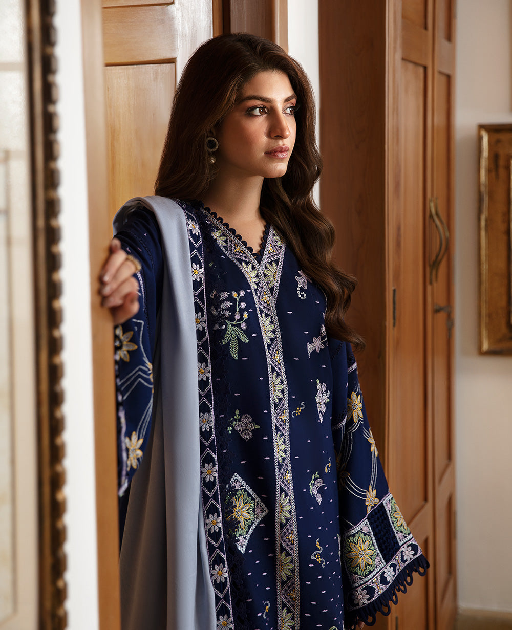 Republic Womenswear | Rosalee Winter 24 |  D1 (Zira) - Ladies Clothes - Maria Faisal