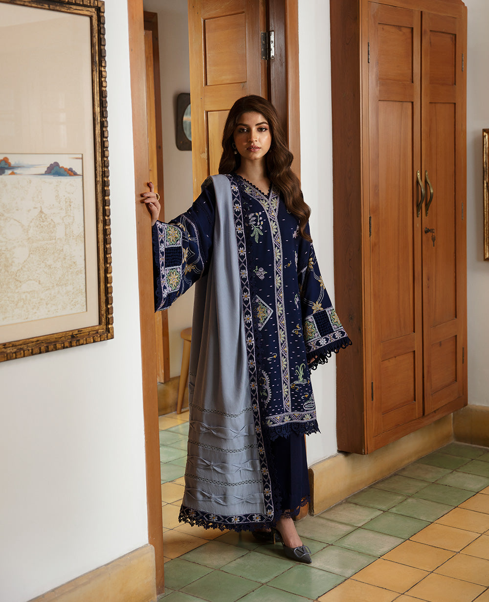 Republic Womenswear | Rosalee Winter 24 |  D1 (Zira) - Ladies Clothes - Maria Faisal