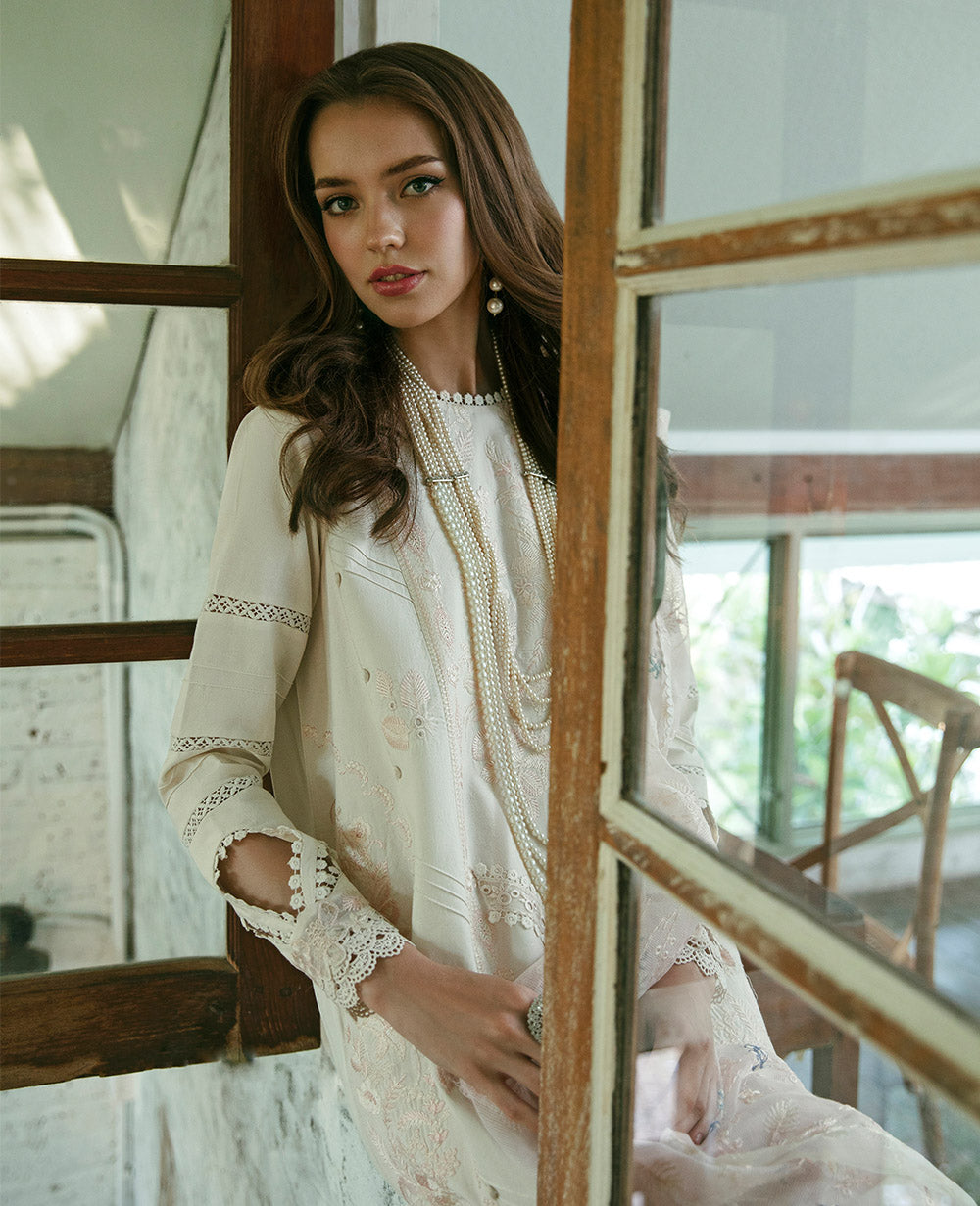 Republic Womenswear | Embroidered Pret 24 | Leuer - Ladies Clothes - Maria Faisal