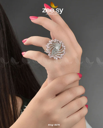 Rhinestone Ring-8276