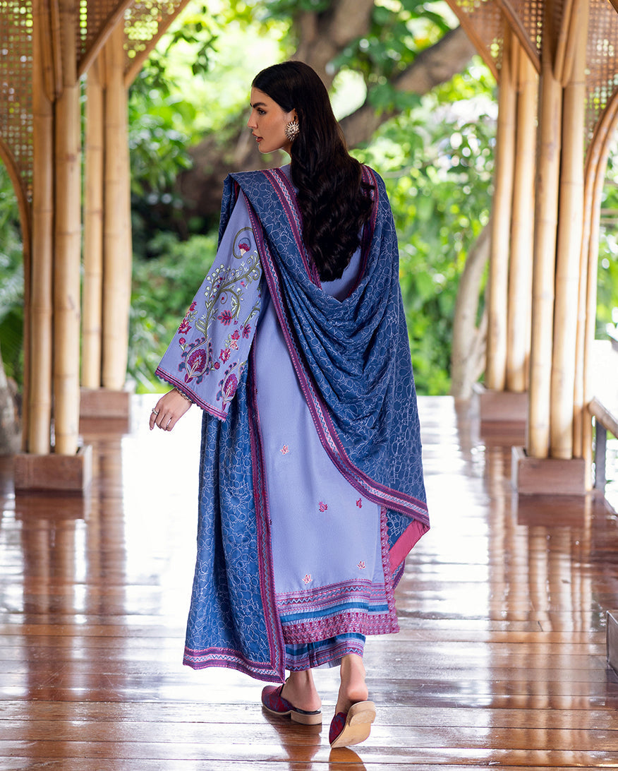 Mushq | Hemline Karandi | River Hush - Casual Dress - available at Maria Faisal in UK and USA.