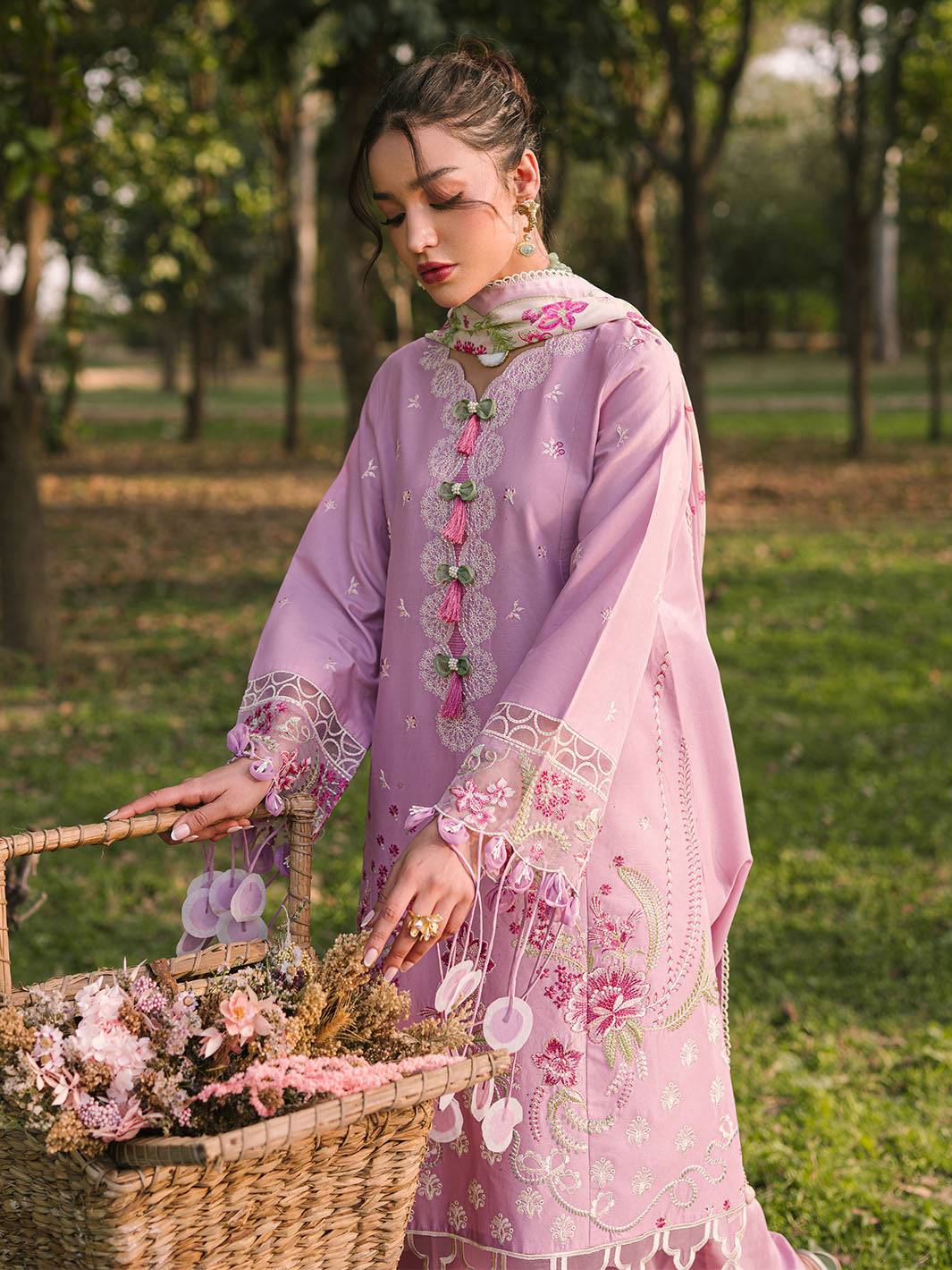 Mahnur | Dahlia Luxury Lawn 25 | Rosa by Maria Faisal - Registered Vendor of : Mahnur - type : Ladies Clothes - 100% original wedding dresses