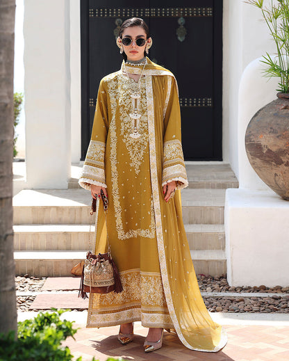 Mushq | Nuvera Rawsilk | Rosalie Crown - Luxury Dress - available at Maria Faisal in UK and USA.