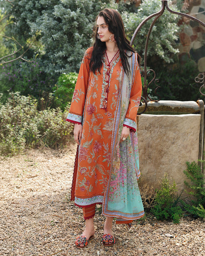 Mushq | The Secret Garden Lawn | Rosearie Dream - Luxury Dress - available at Maria Faisal in UK and USA.