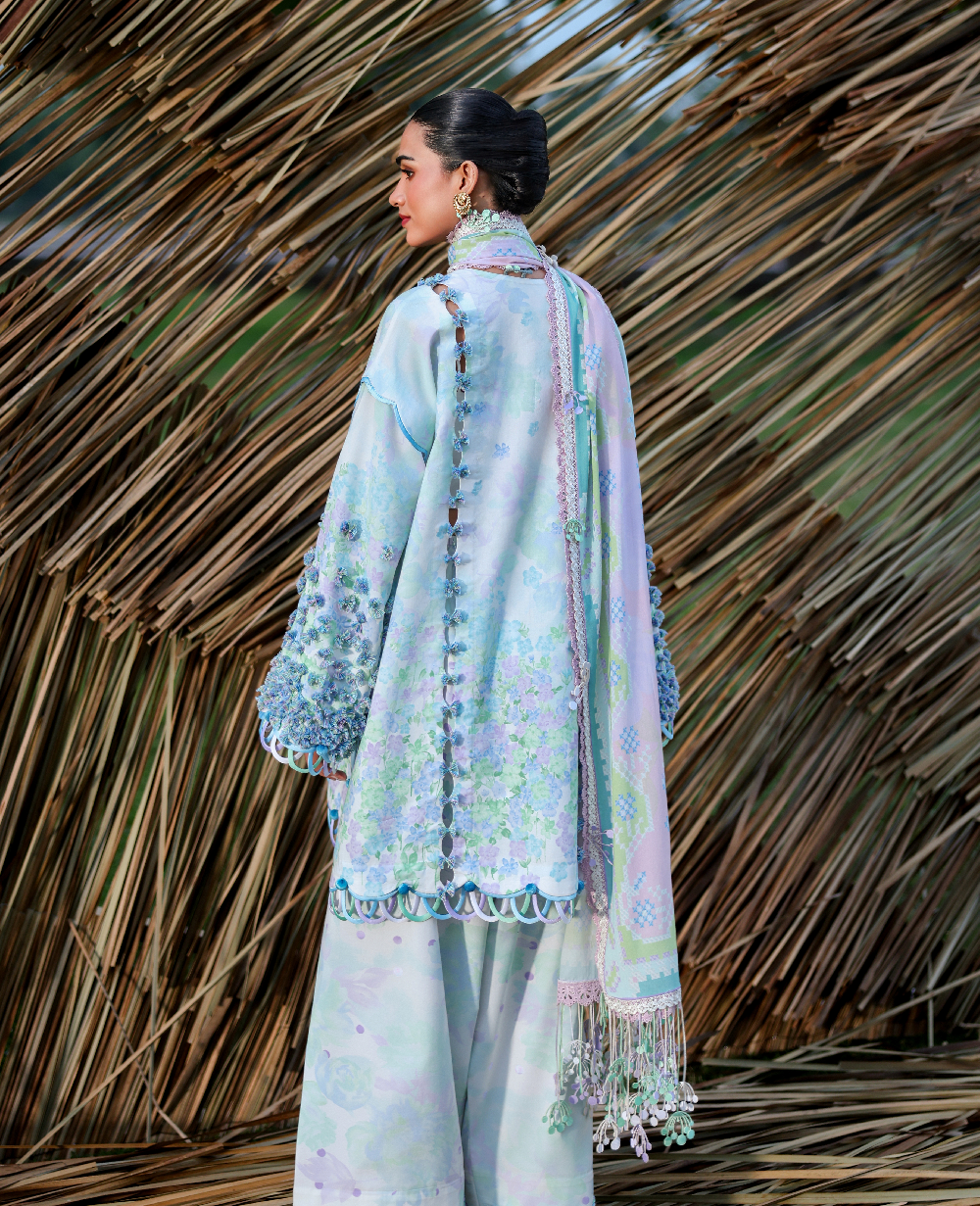 Republic Womenswear | Neoma Summer Prints 26 | Roshan - Luxury Dress - available at Maria Faisal in UK and USA.